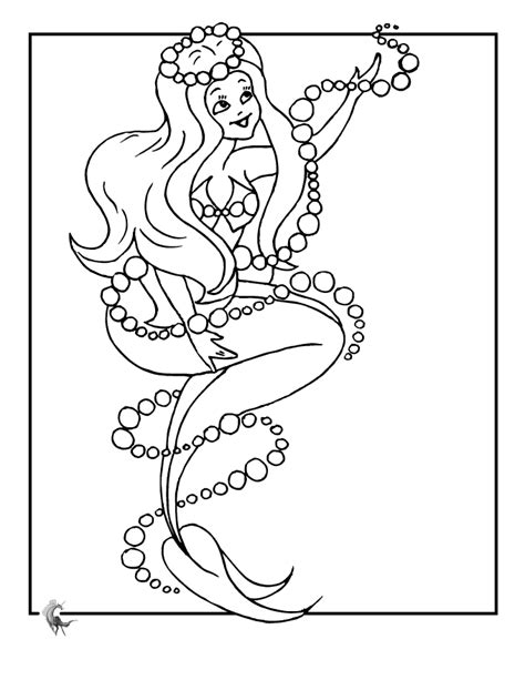 mermaid barbie coloring pages coloring home