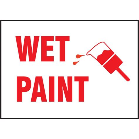 wet paint signs clipart