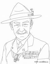 Baden Powell Hellokids Scouts Coloriage Colorir Dibujo Beaver Figuren Kleurplaten Britse Gratis Britanicos Cub Drucken Farben Línea sketch template