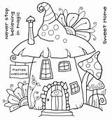 Fairy House Drawing Woodware Pages Houses Colouring Coloring Clear Craft Drawings Stamp Adult Paintingvalley Google Za Magic Kids sketch template