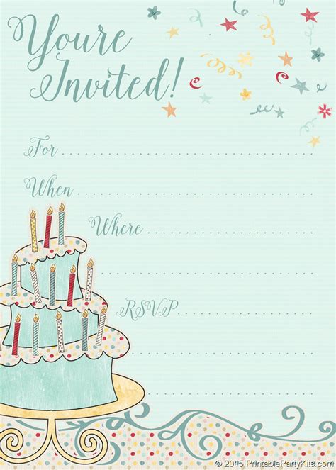 printable invitations birthday web   create  birthday invitation