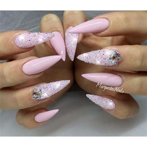 einixdesigns hot pink stiletto nail designs