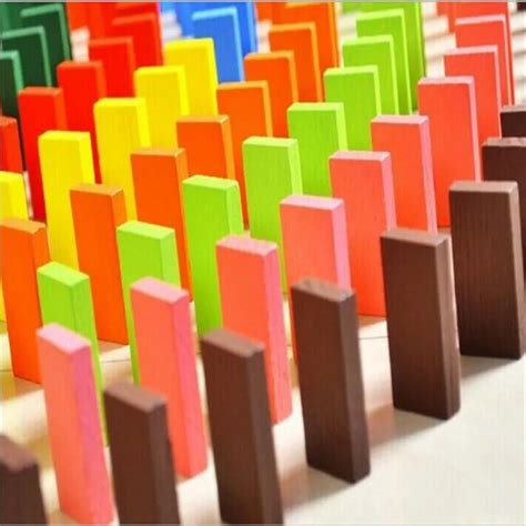 buy pcsset  high quality wooden baby domino blocks early childhood