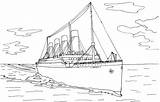 Titanic Coloring Pages Printable Kids Print Template Coloringtop sketch template