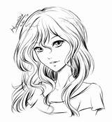 Drawing Hairstyles Anime Getdrawings sketch template