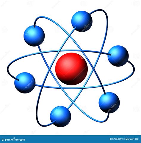 moleculas del atomo stock de ilustracion imagen