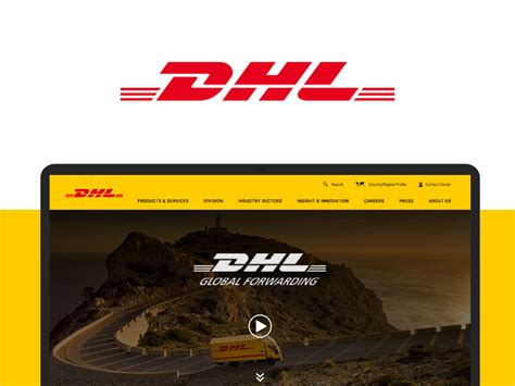 dhl website redesign  amey  dribbble