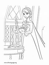 Elsa Coloring Frozen Pages Disney Castle Her Magic Colouring Control Trying Drawing Kids Sheets Printable Princess Color Anna Snow Procoloring sketch template