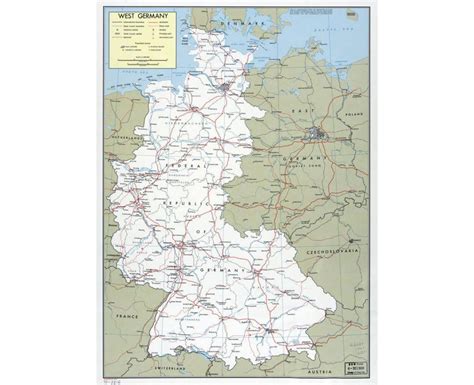 west germany map map  west germany  cities western europe europe