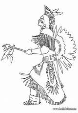 Indian Coloring Pages Chief Printable Native American Hellokids Zum Ausmalen Indianer Color Warrior Print Ausmalbilder History Others Kids Online Adult sketch template