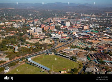 aerial view  nelspruit town  surrounding areas stock photo alamy