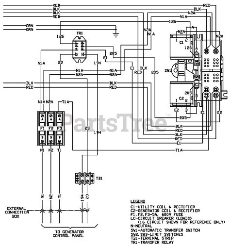 generac rtgeza generac power transfer switch sn    wiring diagram