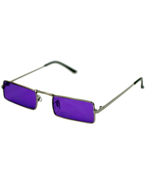 madcap england mcguinn 60s mod psychedelic granny glasses purple