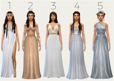 sims  mods clothes sims  clothing sims  pets greek goddess dress