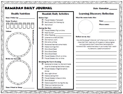 Ramadan Journals Tj Ramadan