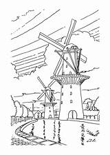Kleurplaat Windmolens Kleurplaten Windmills Molens Kleurplatenenzo Kleuren Stemmen Embroiderypattern sketch template