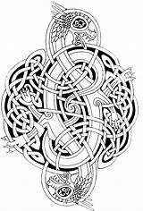 Celtic Coloring Pages Dragon Mandala Printable Adult Adults Knots Knot Designs Dragons Deviantart Tattoo Book Nordic Google Getcolorings Norse Choose sketch template