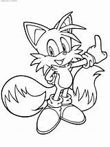 Coloring Pages Sonic Kids Tails Hedgehog Printable Print Coloringhome Sheets sketch template