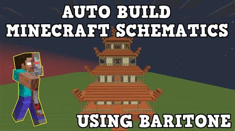 auto build minecraft schematics  baritone  schematica youtube