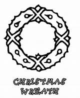 Coloring Pages Wreath Christmas Print Printable sketch template