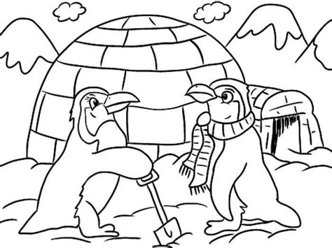 penguin coloring pages printable winter coloring pages  penguin