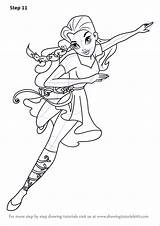 Dc Draw Ivy Poison Super Girls Hero Step Coloring Drawing Drawingtutorials101 Batgirl Comic Tutorials sketch template