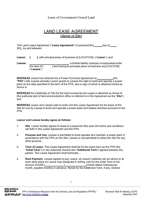 land lease agreement form kenya printable form templates  letter