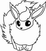 Flareon Pokemon Coloring Pages Draw Color Getcolorings Printable Print sketch template