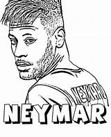 Neymar Coloring Psg Pages Football Paris Print Topcoloringpages Player Germain Saint sketch template