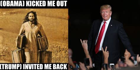 Trump Implies Jesus Loves Him More Than Obama With Meme