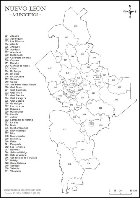 Total 64 Imagen Mapa De Nuevo Leon Con Division Politica Y Nombres