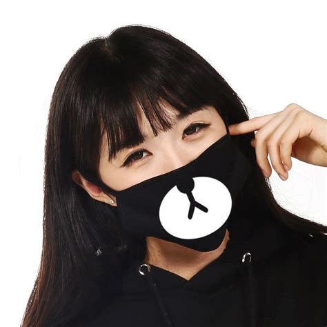 solid black color 2018 new men women party masks fashion cute unisex