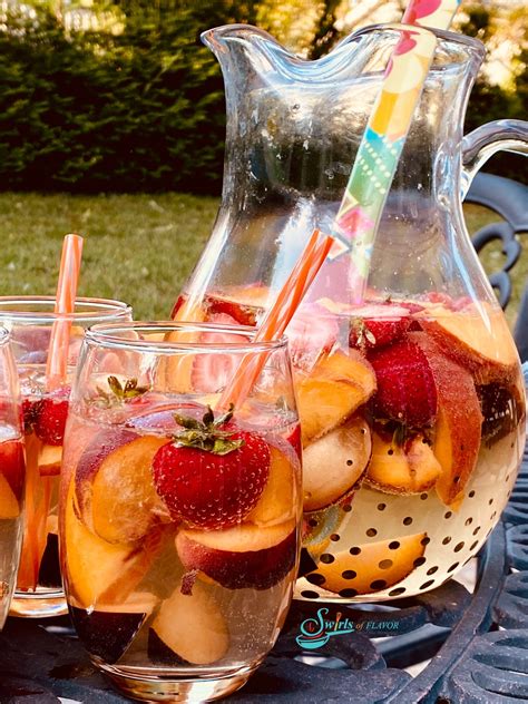 Peach Sangria Swirls Of Flavor