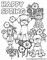Spring Coloring Pages Break Printable Getcolorings Color sketch template