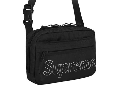 supreme shoulder bag fw black