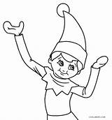 Elf Pages Shelf Colouring Coloring Printable Kids Trending Days Last sketch template