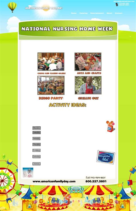 national nursing home week appreciation  ideas activity director