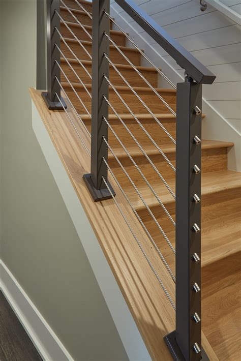 stainless steel rod railing  aluminum posts  handrail