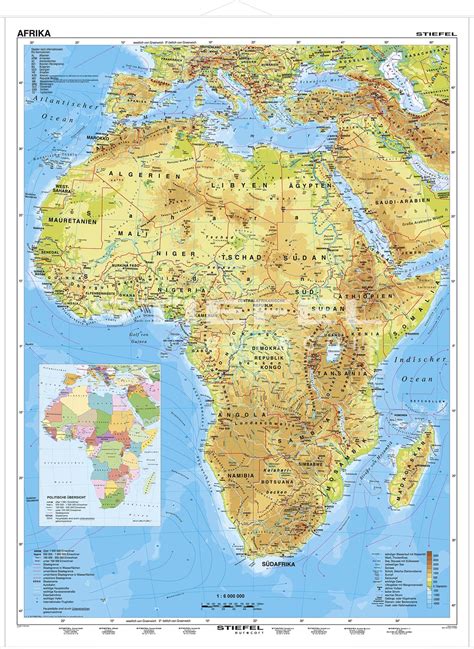 afrika physisch erdteile landkarten didaktisches lern und