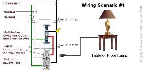 wire  switched outlet  wiring diagrams