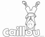Caillou Coloring Pages Sprout Printable Cool2bkids Print Color Getcolorings sketch template