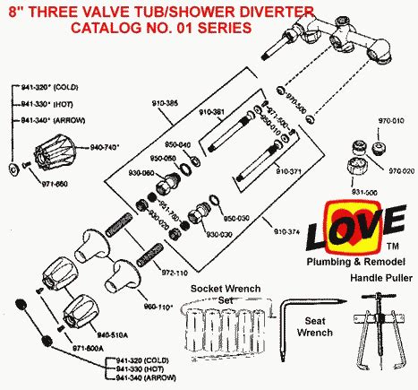 price pfister  valve tubshower diverter