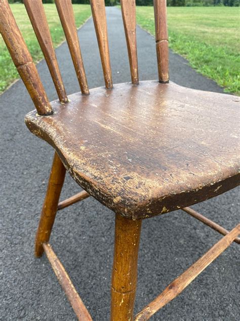 century antique arrow  windsor wood accent dining side chair  sale  stdibs