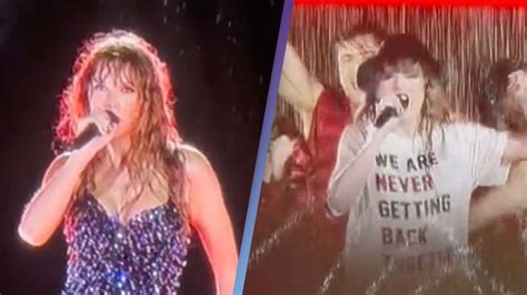 taylor swift performs in pouring rain after refusing to cancel show
