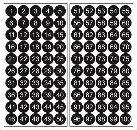 pvc circles numbered black   mm sticky dots stickers foil dots ebay