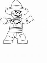 Lego Pages Scarecrow Coloring Color sketch template