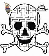 Pirate Coloring Pages Maze Printable Kids Ship Skull Mazes Crossbones Printactivities Pirates Skulls Crafts Swing Through Find Labyrinthe Roger Jolly sketch template