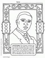 Coloring Morgan Garrett African American History Month Inventors Pages Printable Book Inventor Teachervision Kids Americans Color Grade Printables Famous Activities sketch template