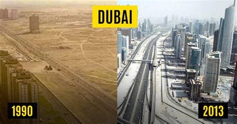15 Before And After Photographs Of Cities From Around The