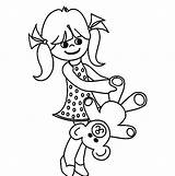 Coloring Pages Girl Little Getcolorings sketch template